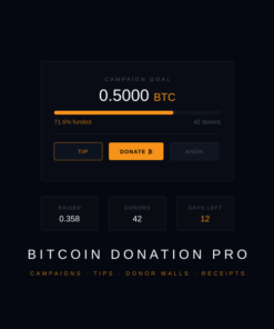 Bitcoin Donation Pro