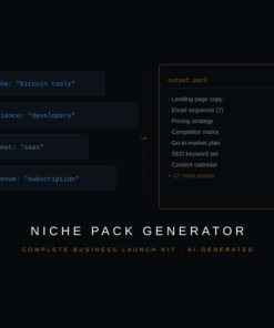 Niche Pack Generator